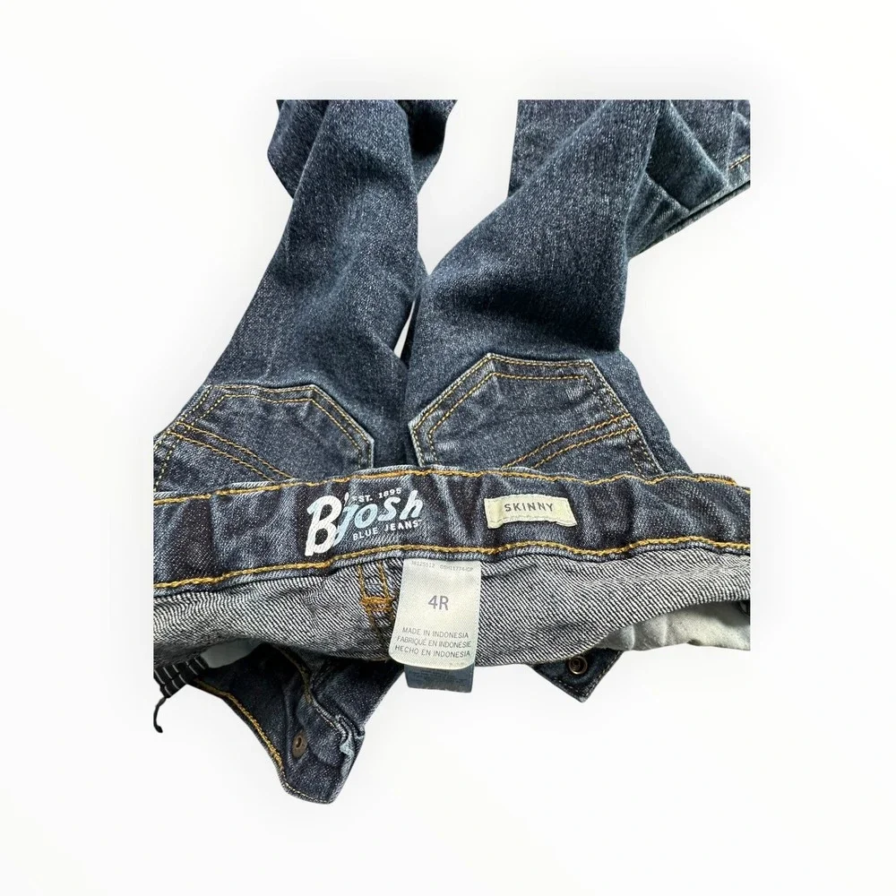 OshKosh B'gosh Skinny Jeans Boys 4R Dark Wash Denim Adjustable Waist Classic